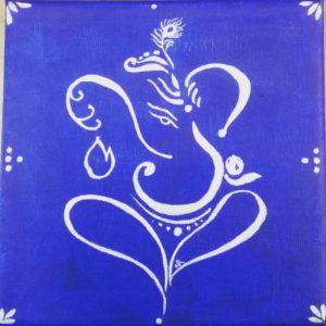 Ganesh Abstract Painting Nalini Ratanje 4 Harare Zimbabwe