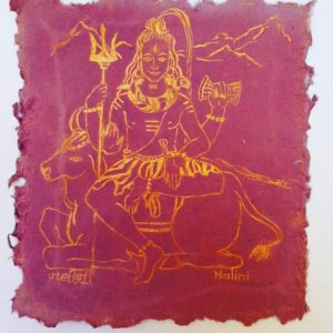 Hindu Artwork 3 - Shiva by Nalini Ratanje in Harare Zimbabwe
