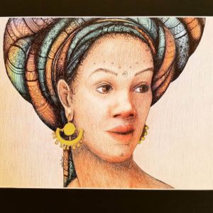 African People Faces Paintings Nalini Ratanje 1