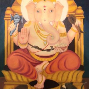 Ganesh Hindu Art Painting Wedding Presents Nalini Ratange Harare Zimbabwe 1