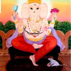 Ganesh Hindu Art Painting Wedding Presents Nalini Ratange Harare Zimbabwe 2