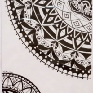 Mandala Black and White Single Greeting Card Mn5Singc2