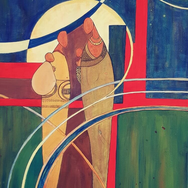 African Abstract 1 Cultural Painting Naina Ratanje African Art Paintings Harare