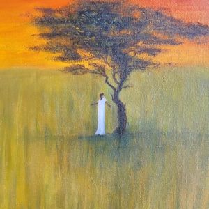 "Waiting for Africa". Landscape/People abstract. Tr2